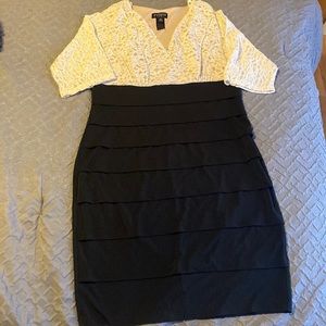 Enfocus Studio Black with lace dress